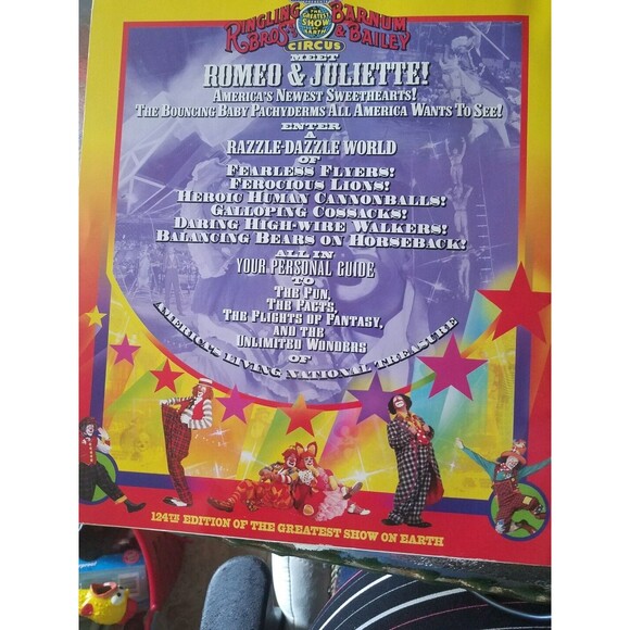 Ringling Bros & Barnum Bailey Spcial Collectors Edition Program Romeo & Juliette - Picture 2 of 5